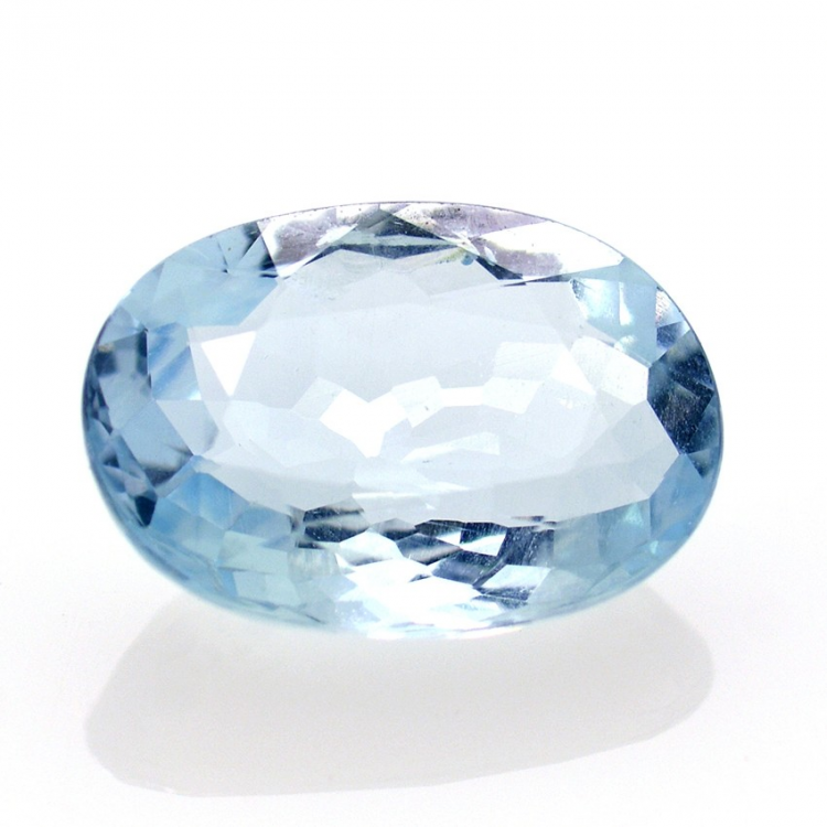 2.76ct Acquamarina Faccettato Ovale