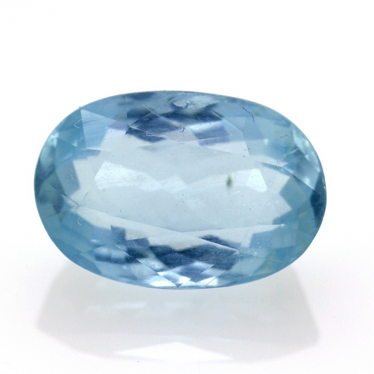 4.24ct Acquamarina Faccettato Ovale