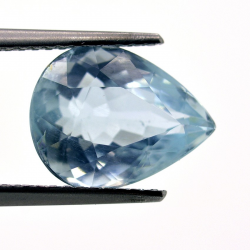 3.87ct Aquamarine Pear Cut